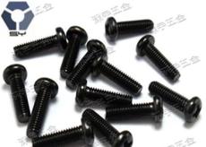 304黑色不锈钢螺丝,GB818圆头螺丝,高盐雾黑锌,氧化黑螺丝,耐腐蚀达克罗螺