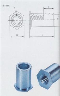 通孔压铆螺母柱SOS-M5-16