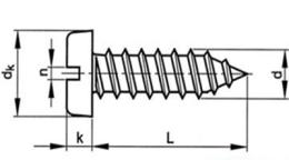 盤頭一字自攻釘 Tapping screws