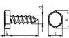 六角头自攻钉 Hexagon head tapping screws