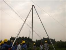 厂家直销 三角立杆器 可架设12米以下电线杆 起杆器 可分节 重量轻