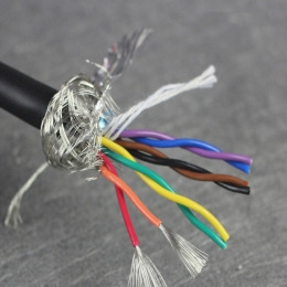 8芯屏蔽拖链电缆0.5平方TRVSP双绞柔性电缆
