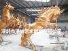 玻璃钢飞马雕塑小区景观马雕像招财马厂家