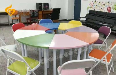 团体活动室设备-团体活动8色桌椅