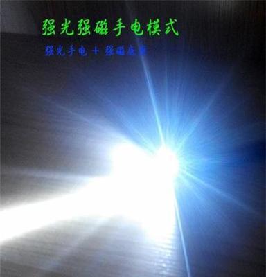 批发新款强光充电探露手电筒led钓灯便携式户外铝合金野营灯 银色