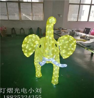 园林亮化  LED滴胶小象造型灯 LED造型灯厂家