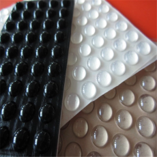 黑色硅胶垫半球形自粘耐高温硅胶脚垫硅胶垫