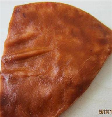 厂家批发宠佳佳宠物用品 狗狗零食 5´´牛皮鸡肉咬胶猪耳