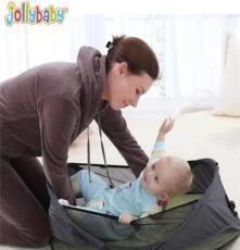 jollybaby多功能婴儿床欧美风格潮牌新生儿旅行床婴儿折叠摇篮床