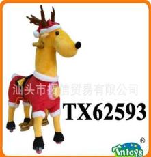 供应圣诞男鹿-圣诞玩具-骑行动物-儿童健身玩具