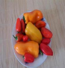 批发新鲜水果椒生吃的甜椒(三色:红 橙 黄) 颜色大小视采摘随机