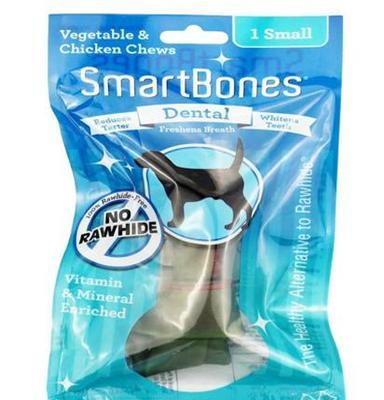 SBD-00223 美国SmartBones 小号洁牙骨健齿味1支装 宠物零食