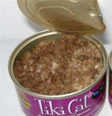 批发TiKi美国蒂基猫罐头蟹肉拌清炖吞拿鱼肉汤猫粮猫罐头