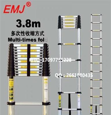 厂家直销EMJ单面 3.8m伸缩铝梯方便实用