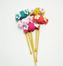日韩风可爱木质耳勺 掏耳朵的传统用品 彩色糖果可爱造型挖耳勺