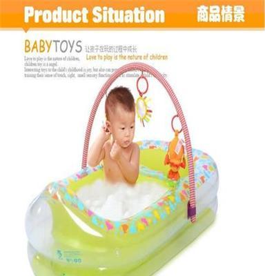 博士豚环PVC充气洗浴盆洗头床 儿童洗澡洗娱池专利产品DD02801