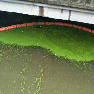 水电站闸口拦污漂排浮筒怎么安装