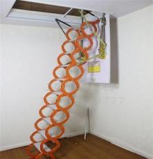 天津市安装电动折叠简易壁挂伸缩楼梯 阁楼楼梯