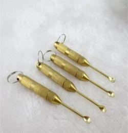黄金耳勺四件套 多功能金属耳勺 黄金四宝黄铜掏耳器