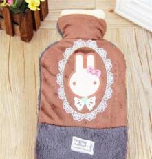 好极 卡通毛绒热水袋 N9 韩版暖手宝 暖手袋 兔子充水保暖水袋