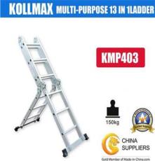 厂家直销铝合金多功能折叠梯4*4 4.7米  可做人字脚手架单梯