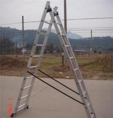 高迈厂家直销铝合金3层拖梯组合梯4.21米