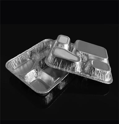 铝箔餐盒840毫升锡纸盒大四格多格-嘉兴寿天包装