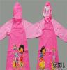 漂亮朵拉儿童雨衣PVC雨衣厂家直销外贸原单连体学生雨衣雨披批发