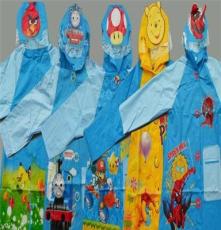 广东产地 儿童雨衣厂家直销PVC迪斯尼学生连体PVC雨衣外贸雨衣
