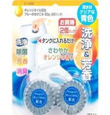 日本进口SANADA马桶清洁剂 洁厕剂除菌剂 蓝泡泡水箱洁厕灵 2个入