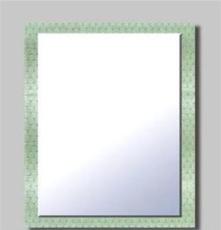 浴室镜，卫生间化妆镜，磨边镜，外贸双层压花镜SL-A091 80*60CM