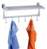 太空铝卫浴挂件太空铝毛巾架折叠带钩浴巾架