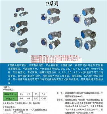 厂方直销P型系列航空插头