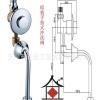 安巢卫浴 全铜冲洗阀 暗装小便池冲水阀 延时手按式冲水阀C-12