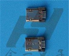 MICRO USB 2.0 5P10P公头 夹板式 正反双面插