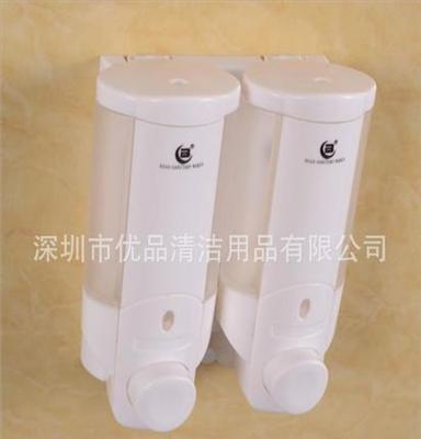 批发供应北奥OK-113双头电镀银色透明皂液盒/皂液器/给液器