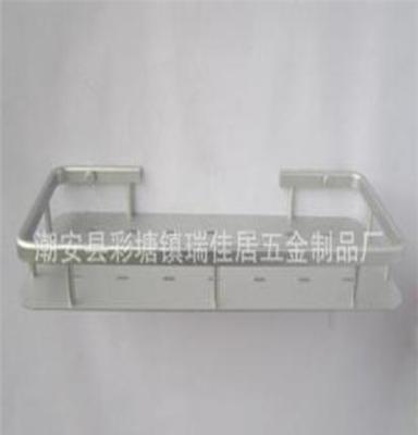 太空铝单层方形架 平板置物架 浴室架