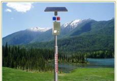 红外微波双感应语音提示器 太阳能森林防火声光报警器带遥控