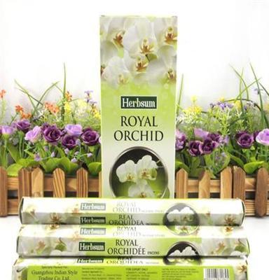 印度香批发 正规进口 Herbsum皇家兰花 H0117六方盒香薰 线香
