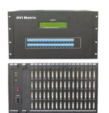 北京DVI32路矩阵切换器，232控制可编程连接中控
