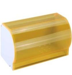 卫浴五金挂件 方形透明黄塑料纸盒手纸架 潮安天佳五金制品厂