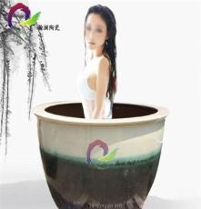 景德镇陶瓷洗浴大缸 日式陶瓷泡澡缸 1.2米温泉会所泡澡缸定制