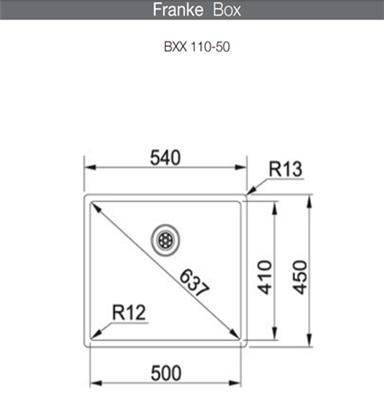 Franke Box BXX 210 / 110-50德国弗兰卡进口厨房水槽