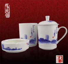 陶瓷茶杯厂家 景德镇年终礼品定制陶瓷茶杯