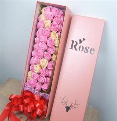 厂家热销情人节33朵玫瑰香皂花束肥皂花礼盒送男女友生日礼物创意