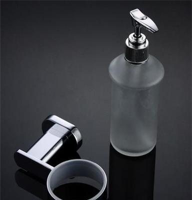 卡萨诗卫浴 全铜壁挂式皂液器 洗手液瓶 玻璃皂液瓶单头 k80358b