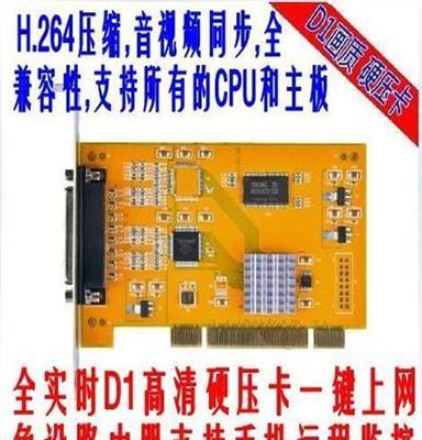 36路全D1实时硬压卡兼容性强支持所有CPU和主板的硬压视频采集卡