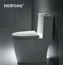 MOPO/摩普MP-1005虹吸式抽水马桶 大口径抗菌普通连体座便器