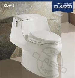 卡兰苏卫浴CLASSO纳米自洁釉面连体马桶坐便器节水马桶CL-040
