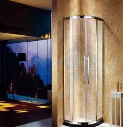 碧海定制简易淋浴房 厂家直销家用工程卫生间扇形钢化玻璃淋浴房